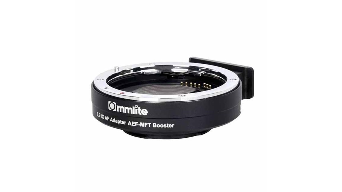 Commlite CM-AEF-MFT（キヤノンEFマウントレンズ → マイクロフォーサーズマウント変換）電子マウントアダプター 札幌市 北区 屯田店 Commlite、EF→MFT変換の電子マウントアダプター「CM-AEF-MFT Booster