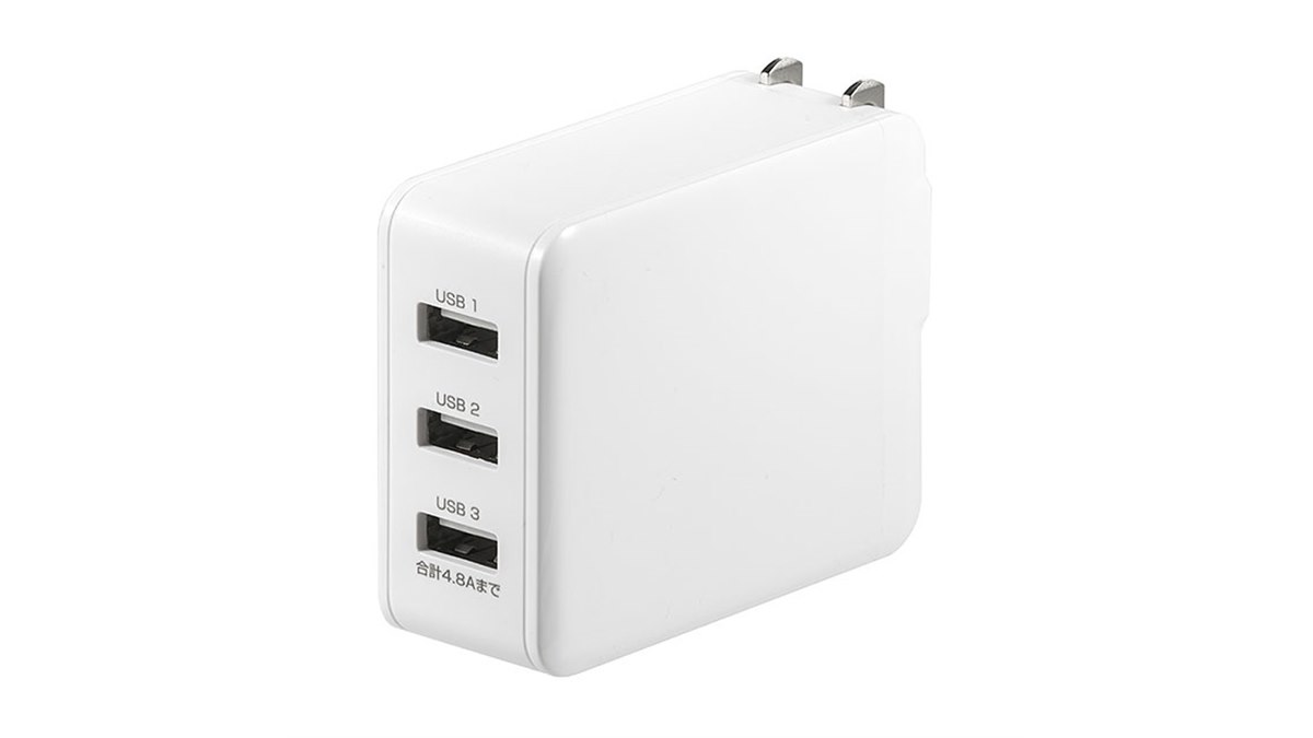 サンワ、スイングプラグを採用した3ポート充電器「700-AC022W」 - 価格.com