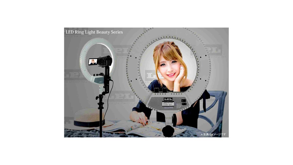 嶺二 リングライト SL-RTR2 LEDリングライトくねくね三脚付き 1台 エアージェイ 【通販