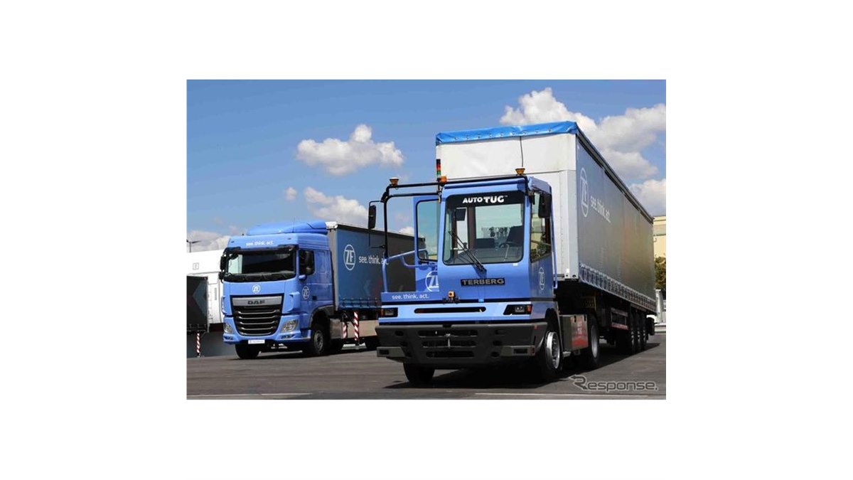 トラックが無人で搬入・荷台の脱着、自動運転と電動化技術で効率化を
