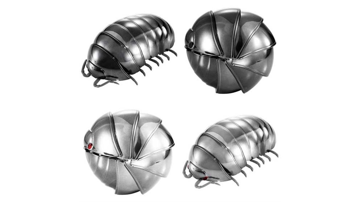 丸まる「だんごむし」を再現したガシャポン、メタリック仕様がセットで