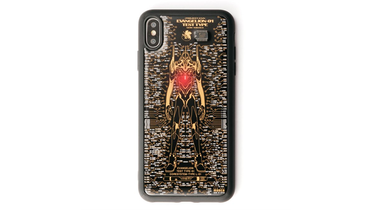 プリント基板で光るエヴァンゲリオン、 iPhone XS Max/XR用初号機&NERV