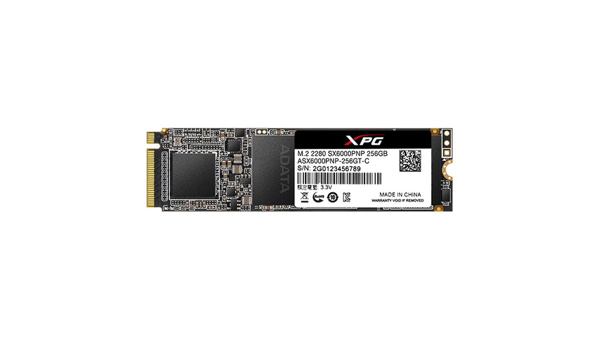 ADATA、薄型設計を採用したM.2 SSD「XPG SX6000 Pro」の256GBモデル