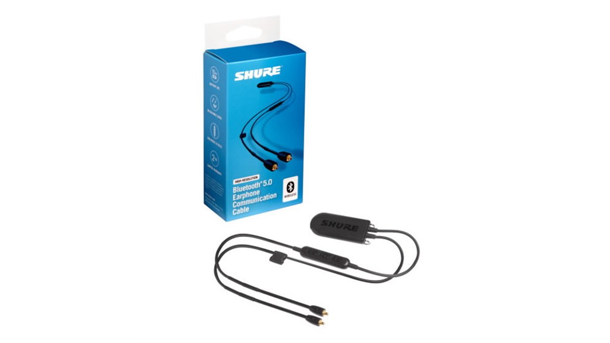 SHURE Bluetooth 5.0 イヤフォンケーブル Shure、独自設計のアンプを装備したBluetooth 5.0対応ケーブル「RMCE
