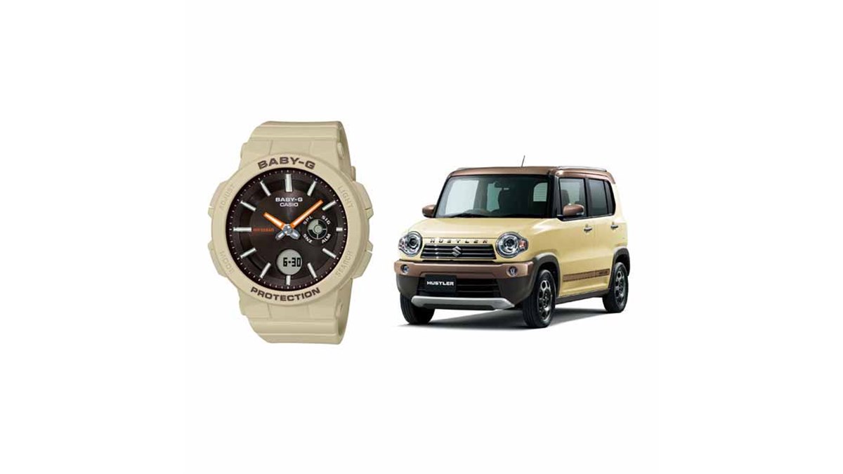 カシオ、スズキ軽「HUSTLER Wanderer」とコラボレーションした「BABY-G