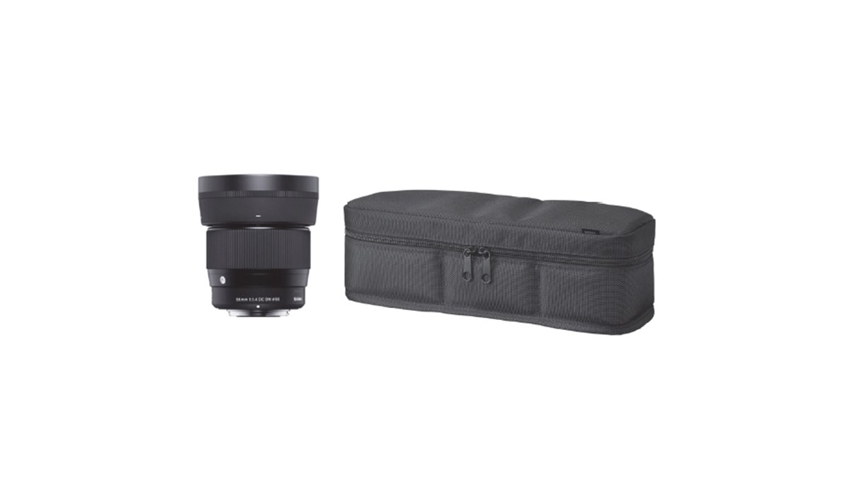 SIGMA 56mm F1.4 DC DN SONY Eマウント 限定ケース付き シグマ、「56mm F1.4 DC DN」購入者にオリジナルレンズケースを