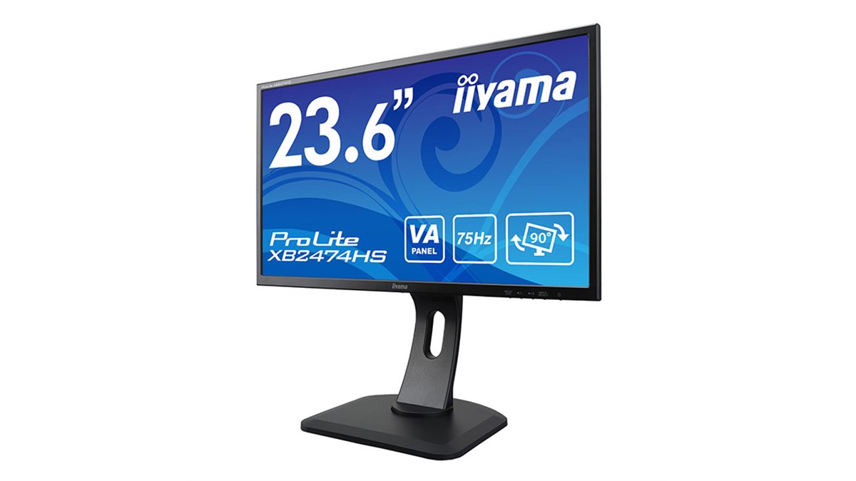iiyama、VAパネルを採用した23.6型液晶ディスプレイ「ProLite XB2474HS