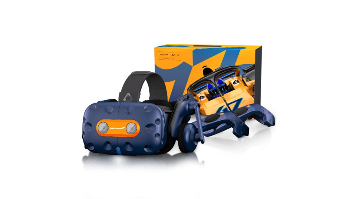 HTC VIVE PRO マクラーレンモデル ピットクルーを体験できる、「VIVE PRO マクラーレン特別仕様