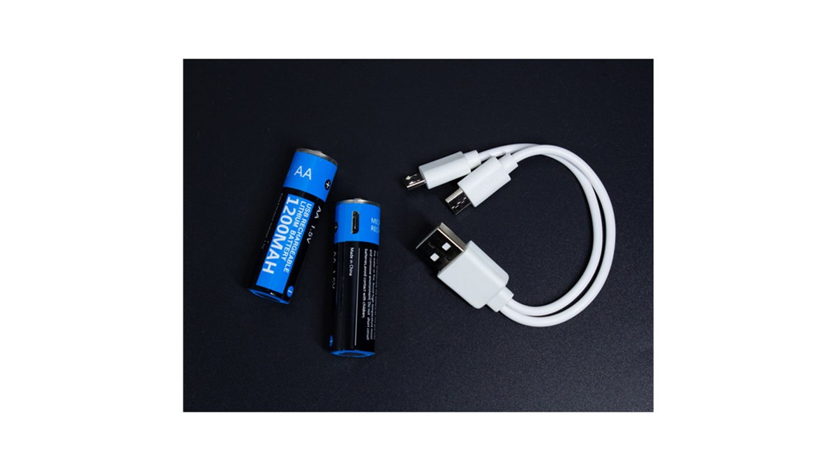 上海問屋、USB充電に対応したリチウムポリマー単3形乾電池「DN-915591 上海問屋、USB充電に対応したリチウムポリマー単3形乾電池「DN-915591