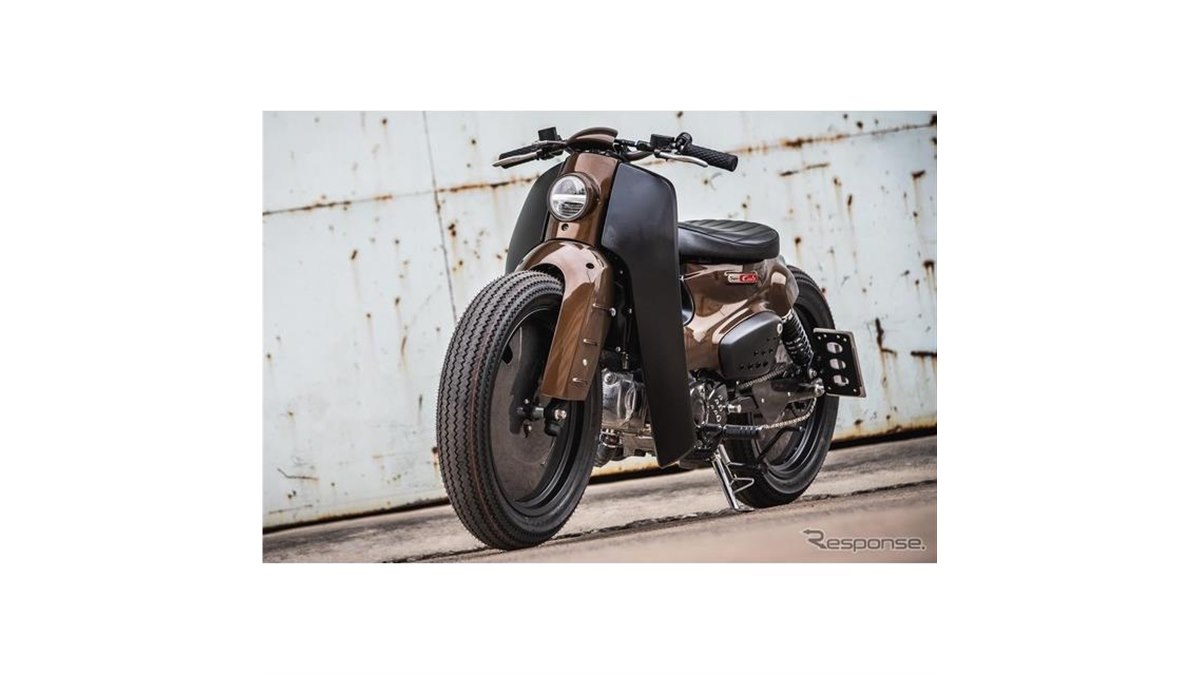 ホンダ スーパーカブ、カフェレーサーに変身…カスタマイズモデル発表