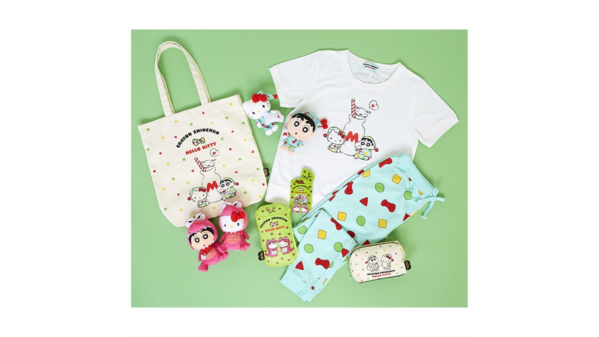 ハローキティ クレヨンしんちゃん コラボ Tシャツ トートバッグ 国民的人気キャラクター同士が夢の競演！ ＜ハローキティ