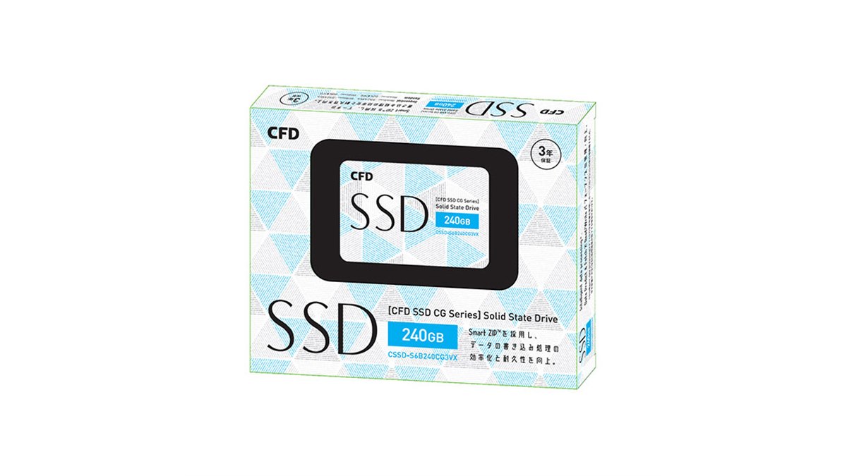 CFD、Smart ZIPを採用したエントリーモデルのSSD「CG3VX」 - 価格.com