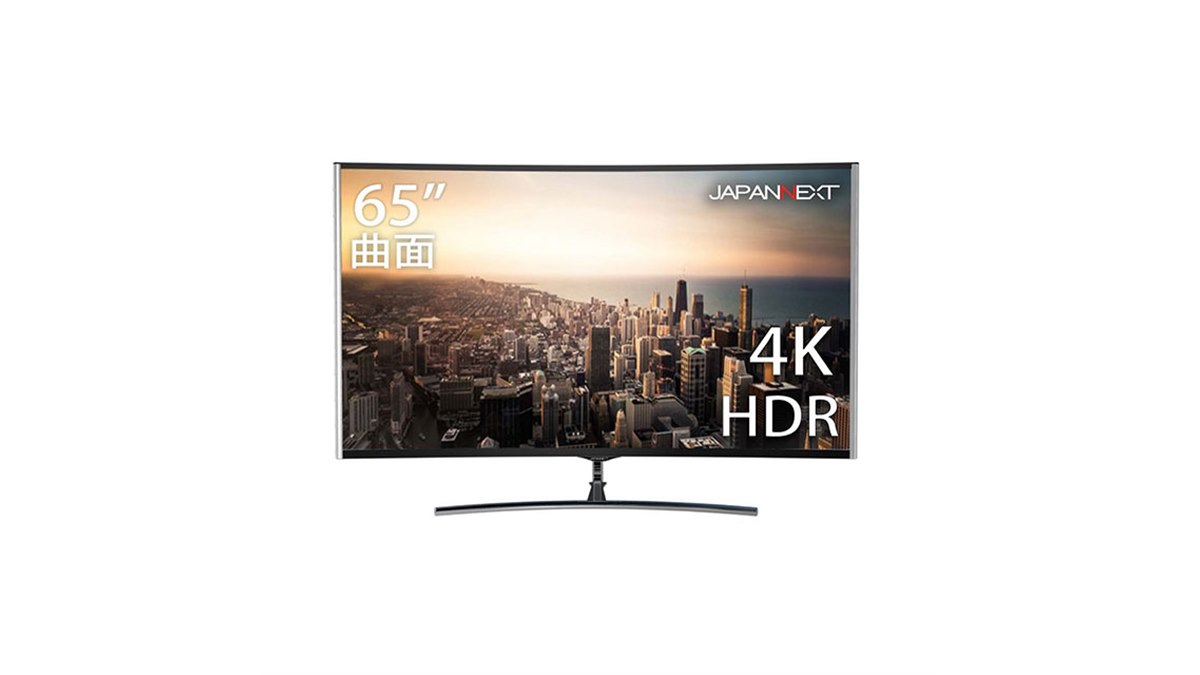 JAPANNEXT、HDR対応の65型/49型曲面4K液晶ディスプレイ - 価格.com