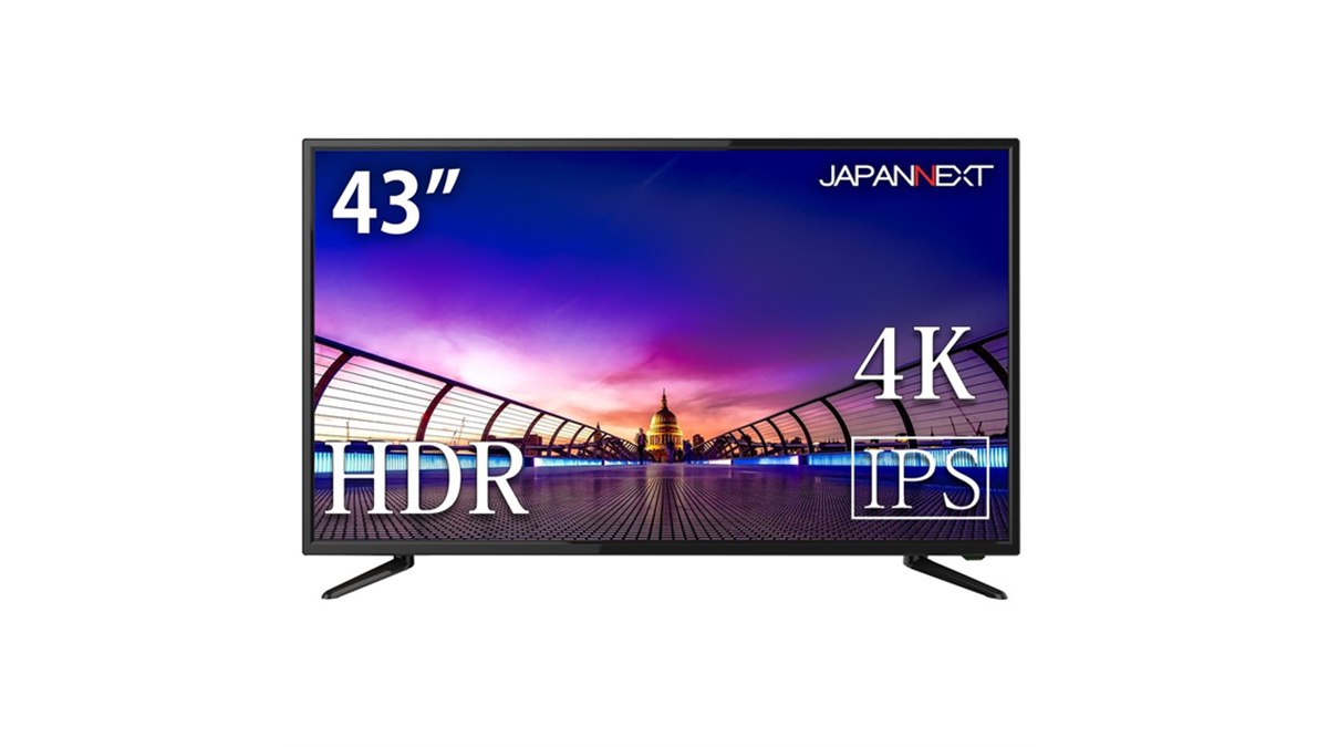 値下！JN-IPS4300TUHDR 4Kモニター 43型 IPS系パネル 43インチ 大型液晶ディスプレイ 4K HDR PCモニター JN-IPS4300TUHDR