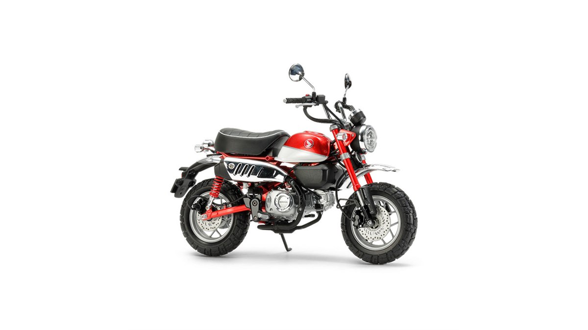 タミヤ、ホンダのレジャーバイク「モンキー125」を1/12スケールで再現