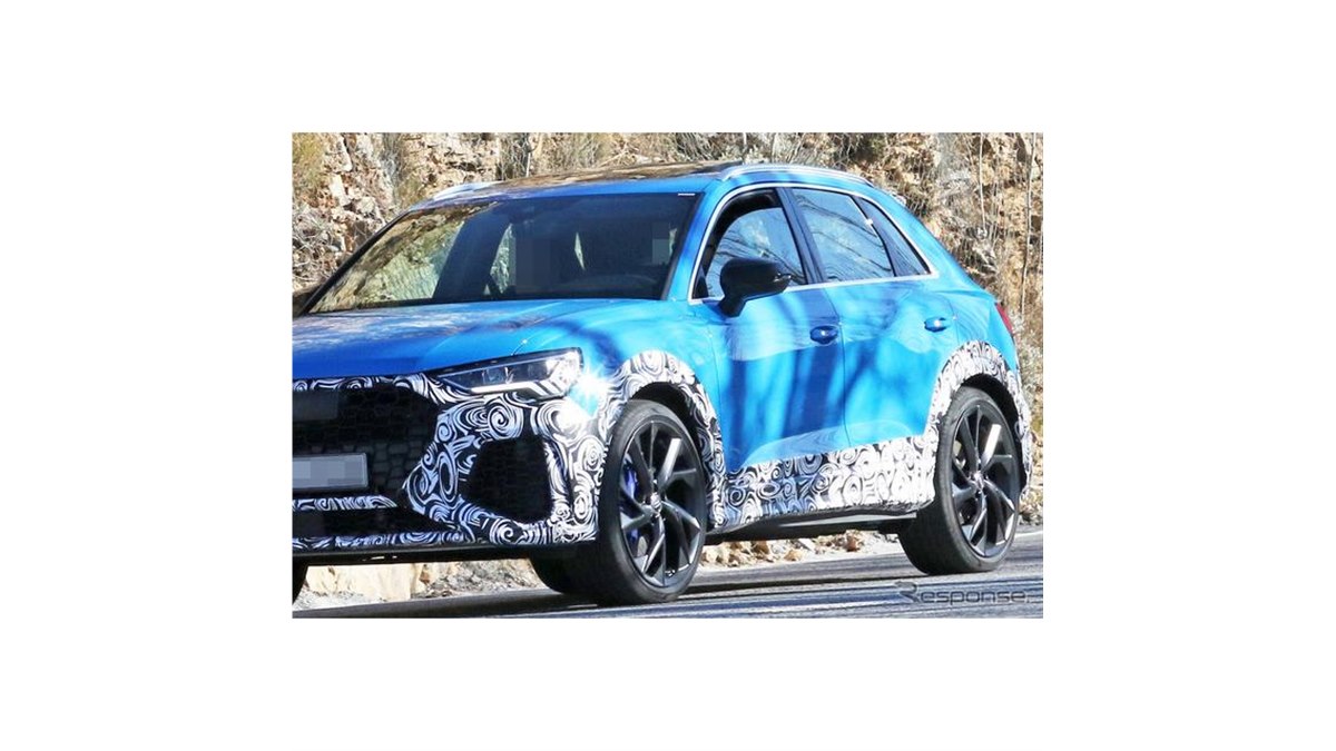 TT RSの心臓…「ターボブルー」のアウディ RS Q3 新型、最終デザインを