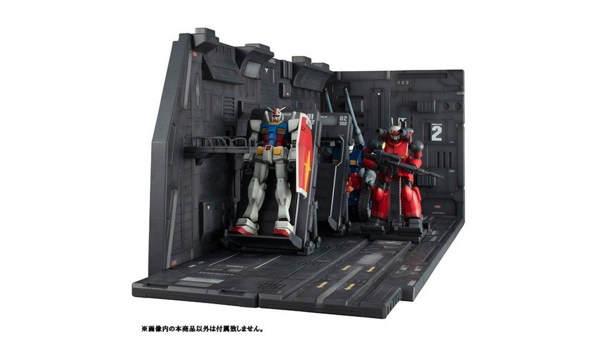 機動戦士ガンダム」ホワイトベースカタパルトデッキをジオラマ再現