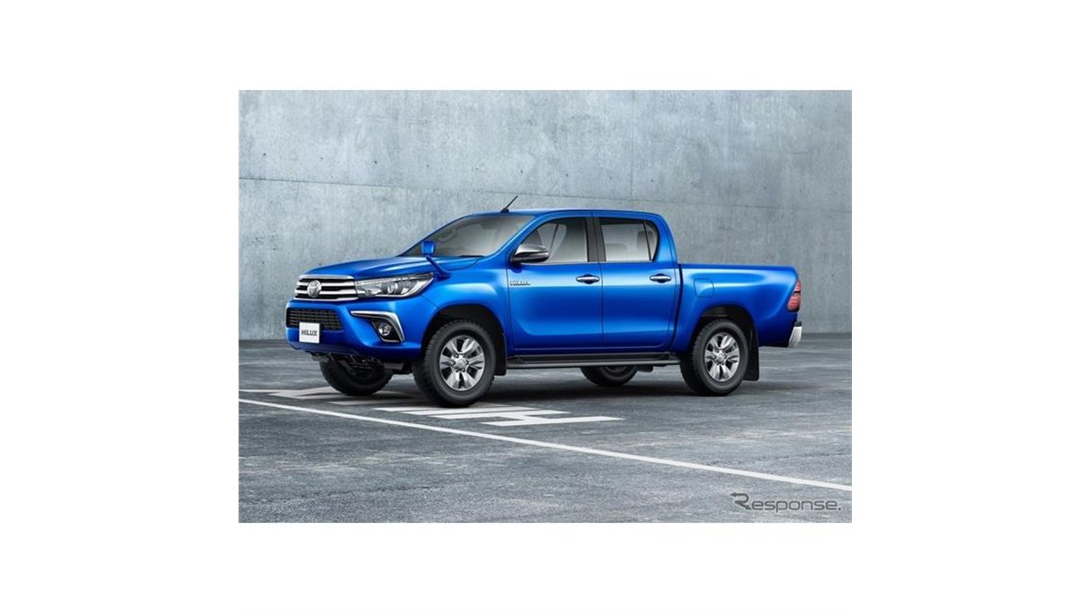 トヨタ ハイラックス、一部改良 プリクラッシュセーフティなどの安全  