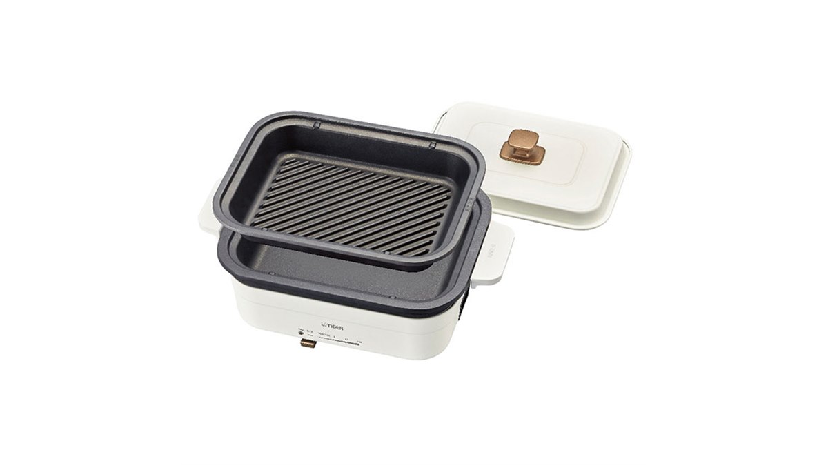 タイガー、高いデザイン性でコンパクトなホットプレート「CRL-A200