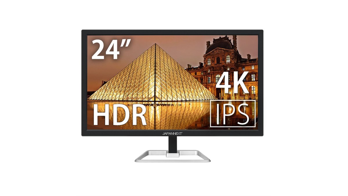 JAPANNEXT、UltraHD対応24型ワイド液晶ディスプレイ「JN-IPS244UHDR 