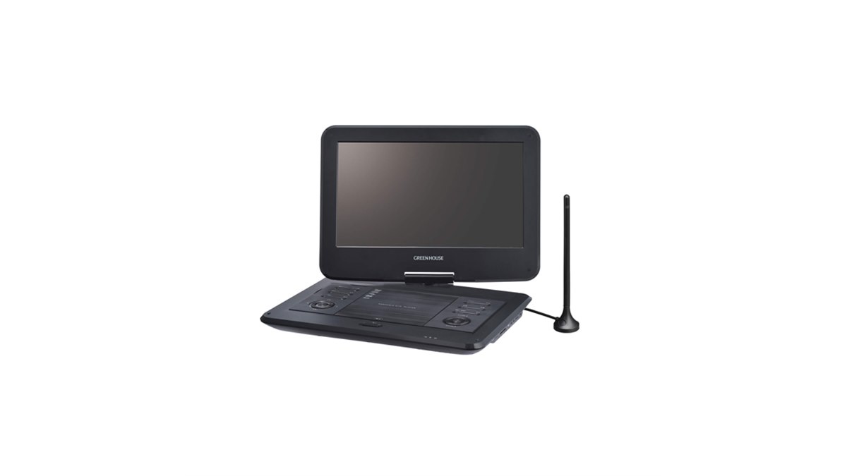 GREEN HOUSE 15.6型フルセグ内蔵ポータブルDVDプレーヤー グリーンハウスのポータブルDVDプレーヤーのおすすめ人気