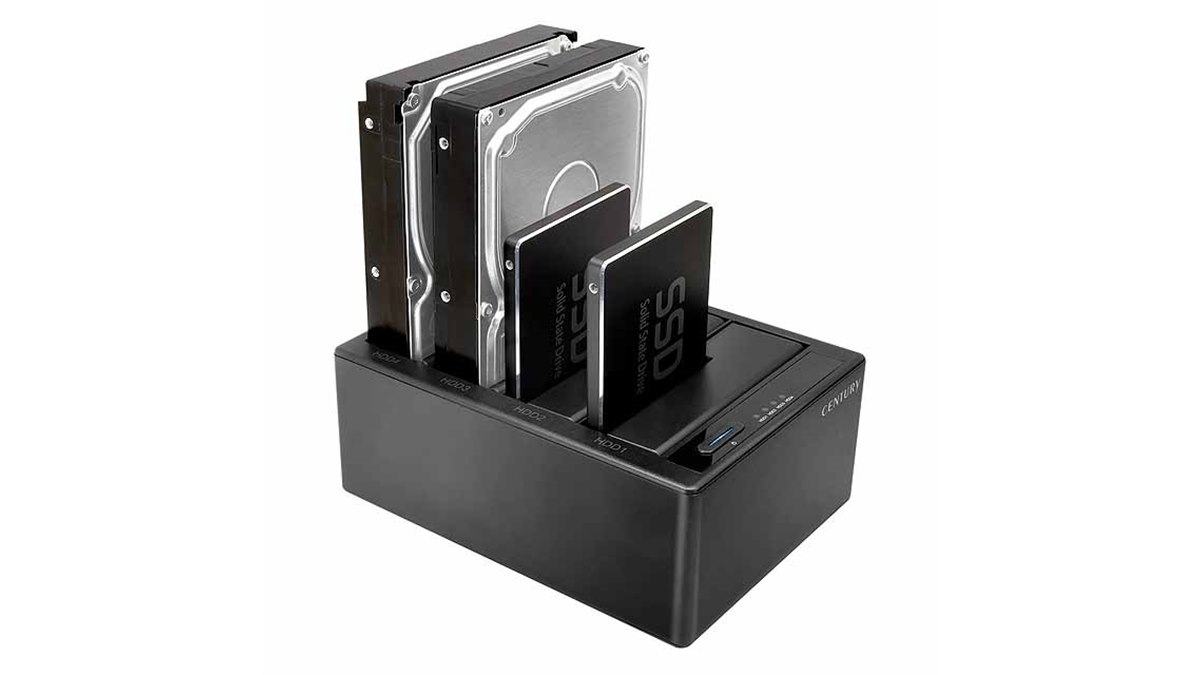 センチュリー、USB 3.1 Gen2 Type-Cを搭載した「裸族のお立ち台QUAD
