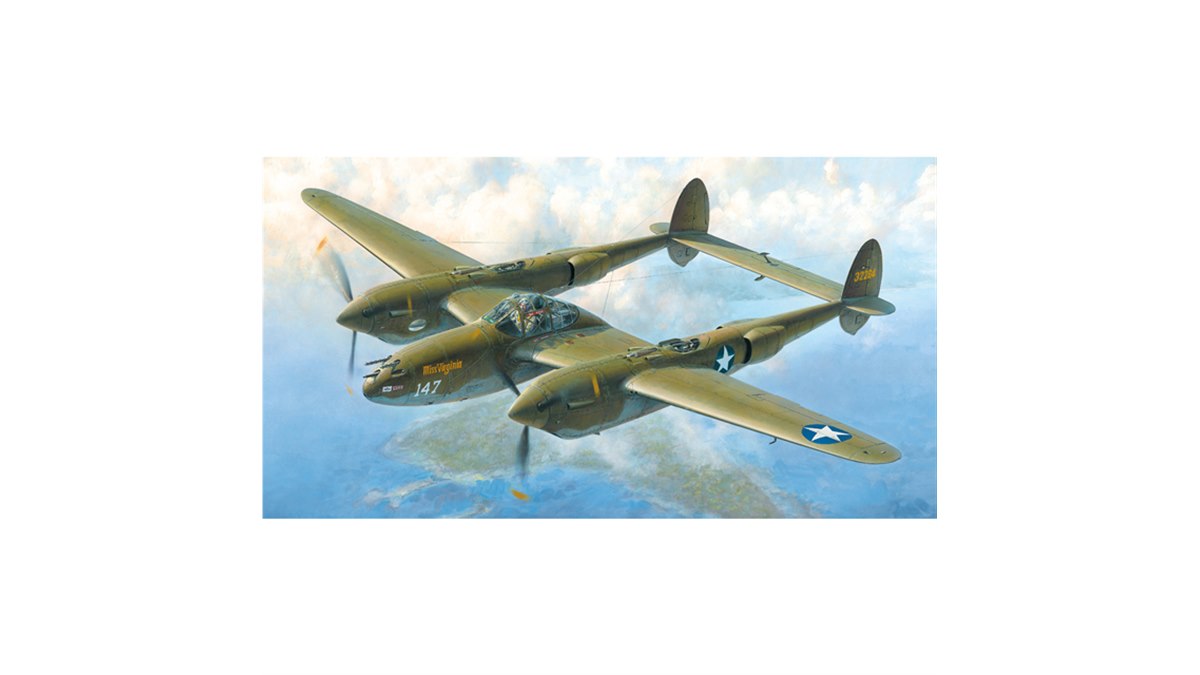 ロッキードP-38」1/48模型、F型/G型の開閉選択式 - 価格.com
