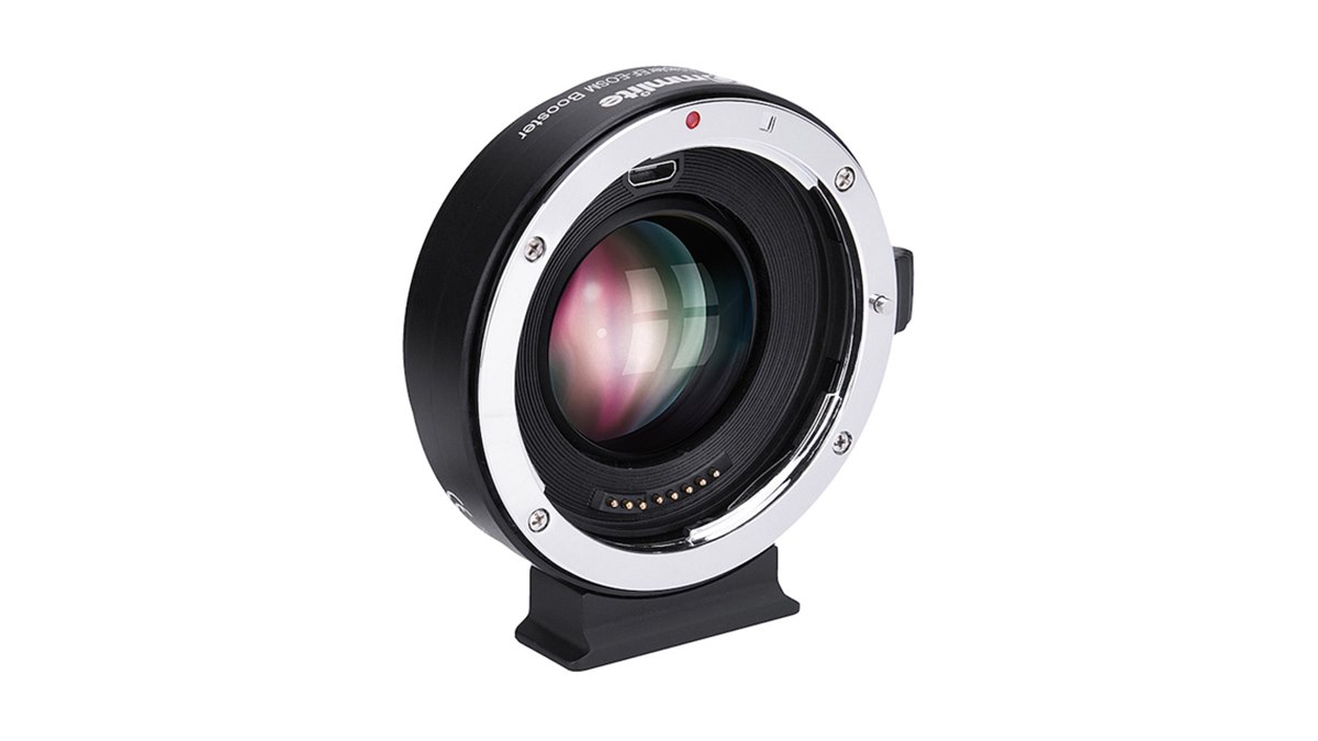Commlite、EF→EF-M変換のフォーカルレデューサー搭載型電子