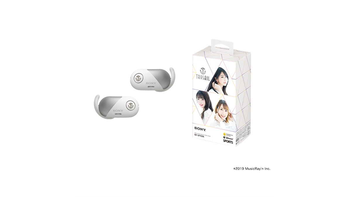 ヘッドフォン　TrySail ワイヤレスノイズキャンセリングステレオヘッドセット WF-SP700N 『TrySail』結成5周年記念コラボレーションモデル 受注生産品 ワイヤレスノイズキャンセリングステレオヘッドセット<br>WF