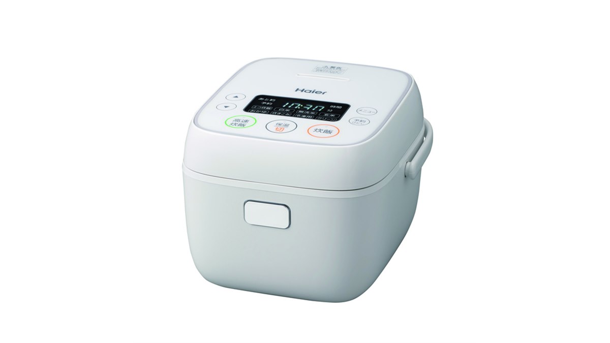 ハイアール、最厚部2.5mmの「極厚まる釜」を採用したマイコンジャー