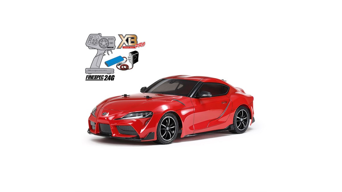 タミヤ　１／１０電動RC　XB　トヨタＧＲスープラ（ＲＥＤ）新品 タミヤ、電動RC「トヨタ GR スープラ」をXBシリーズより発売
