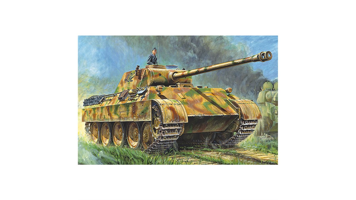 ドイツ戦車「パンサーD型」1/48模型、防盾の鋳造肌まで表現 - 価格.com