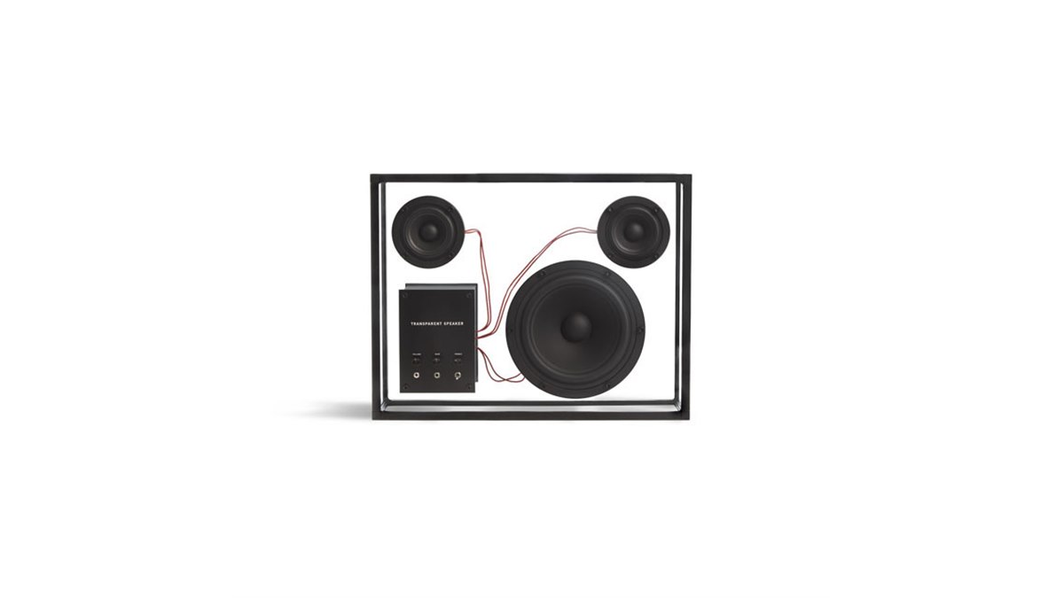 transparent スピーカー　ミニ　ブラック Small Transparent Speaker | craft ness(クラフトネス
