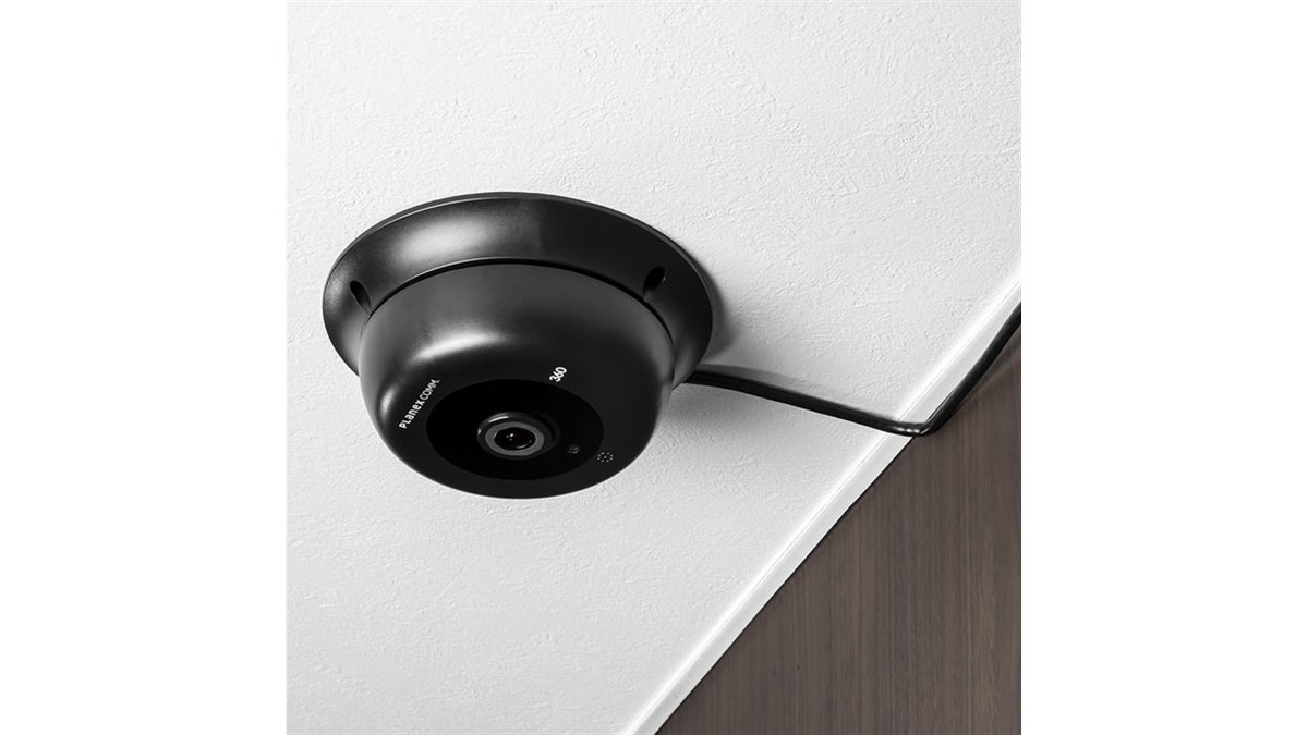 プラネックス、天井設置型の360度ネットワークカメラ「CS-QV360C