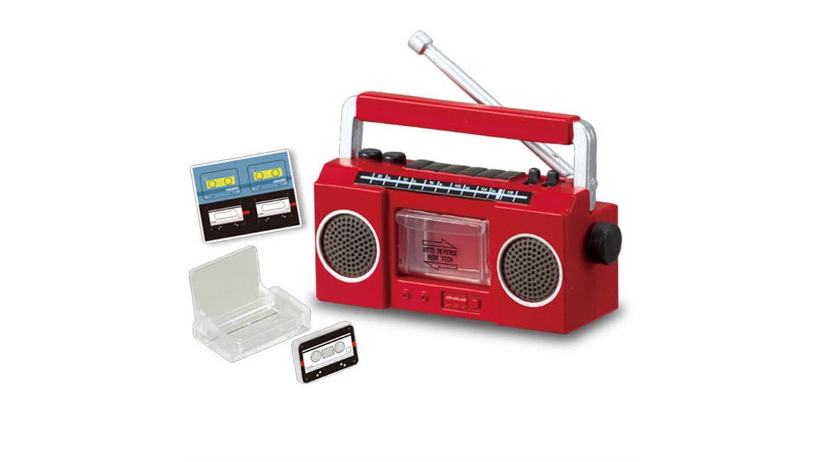 せるがおん 8枚セット エポック、カセットやCDの出し入れを再現できる「ラジカセとCDラジカセ