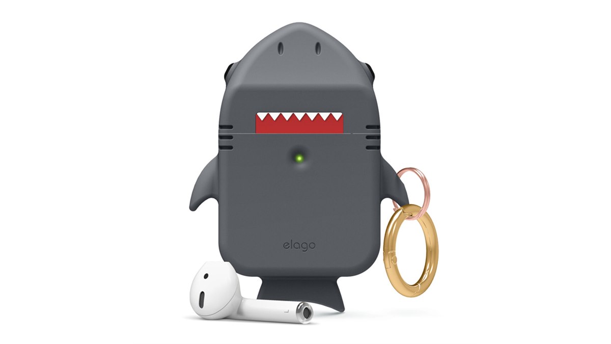 サメが「AirPods」をバクッ、elagoのデザインケース「AirPods Shark 
