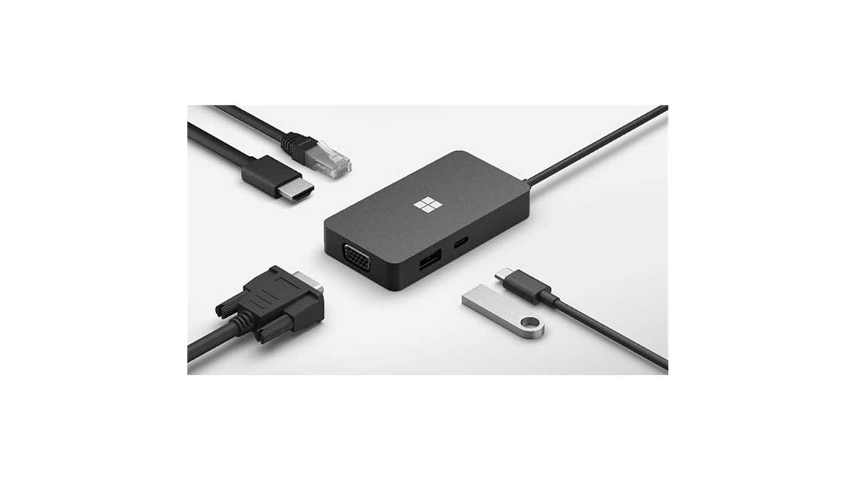 マイクロソフト、USB Type-C接続の「Microsoft USB-C トラベル ハブ