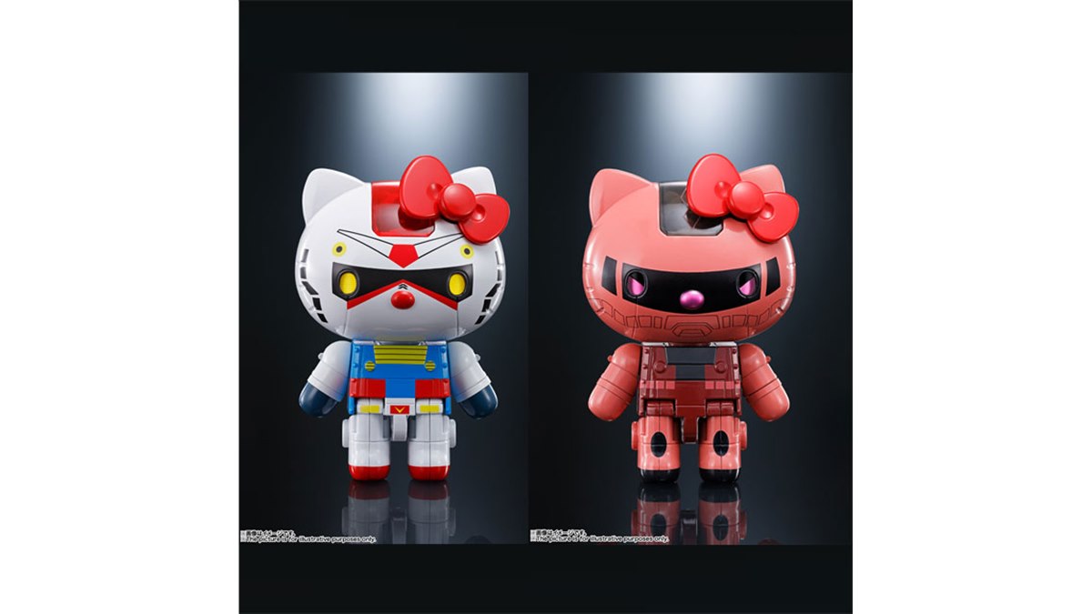 バンダイ、ガンダム/シャアザク仕様の超合金「ハローキティ」を6