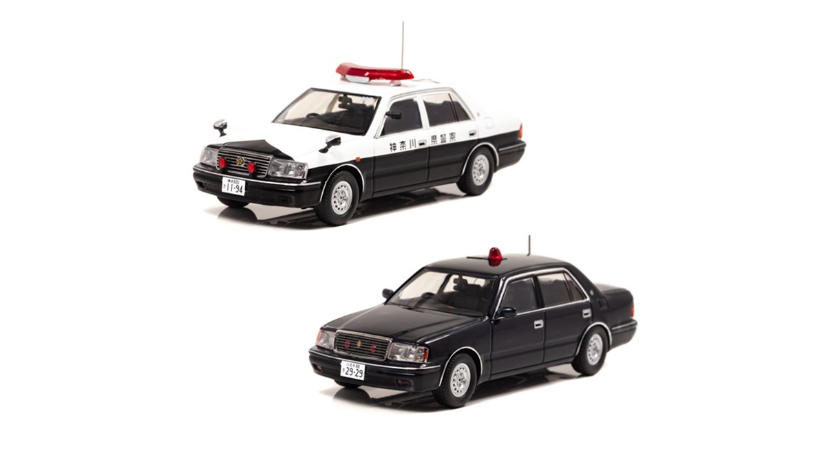 1/43 スケール CROWN パトカー Rai's 1/43 Toyota Crown Athlete (GRS214) Hokkaido Police Car