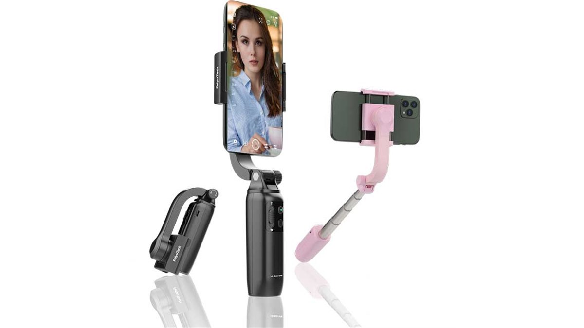 スマホアクセサリー Feiyu Tech   VIMBLE OnE Feiyu Tech、スマホに触れずに操作できる自撮り棒内蔵ジンバル