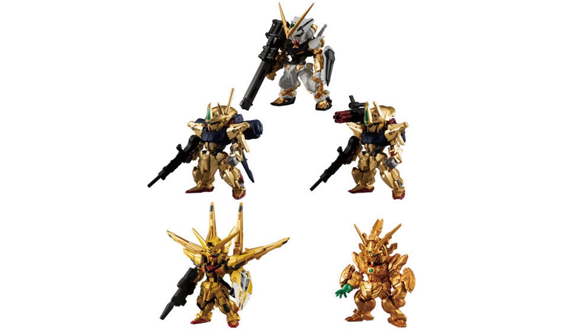 百式改」などゴールドの機体が対象、「FW GUNDAM CONVERGE」に特別弾