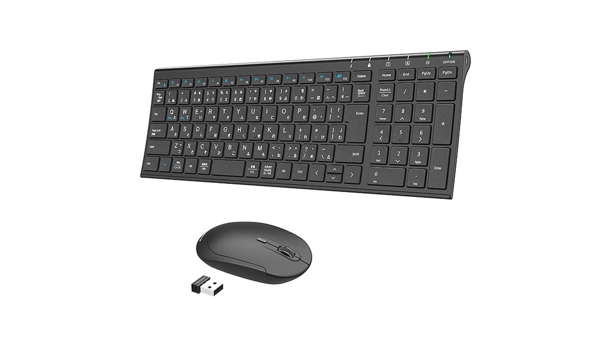 iClever、ワイヤレスキーボード＆マウスセットに新色ブラックを追加