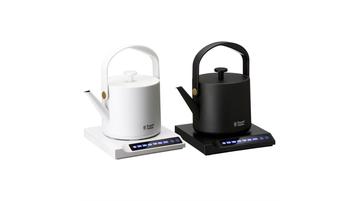 ラッセルホブス、7段階から温度調節できる電気ケトル「Tケトル