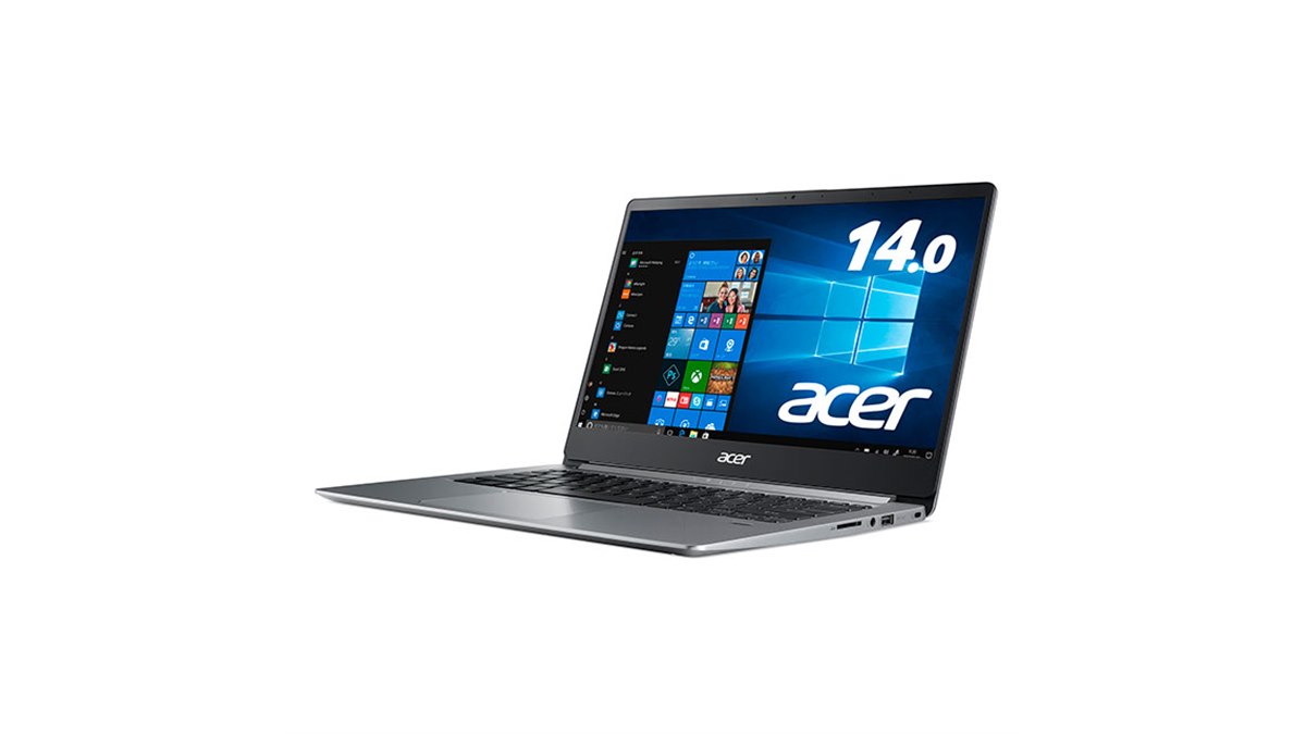 エイサー、17時間駆動に対応した1.3kgの14型モバイルノートPC「Swift 1