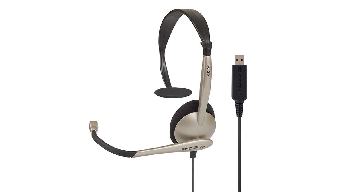 KOSS USBヘッドセット 片耳タイプ KOSS、USB接続の片耳コミュニケーションヘッドセット「CS95-USB