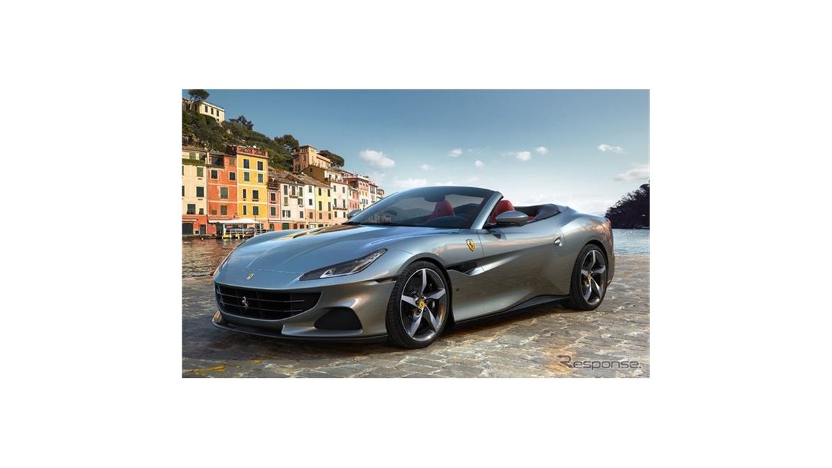 Ferrari - Ferrari フェラーリ　ポルトフィーノM ポスター Ferrari Portofino M Blue Car Side View Art Home Decor