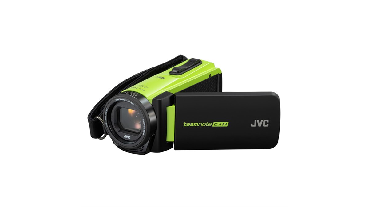 JVC HDビデオカメラ ミントグリーン JVC、スポーツ選手の上達をサポートするビデオカメラ「teamnote CAM