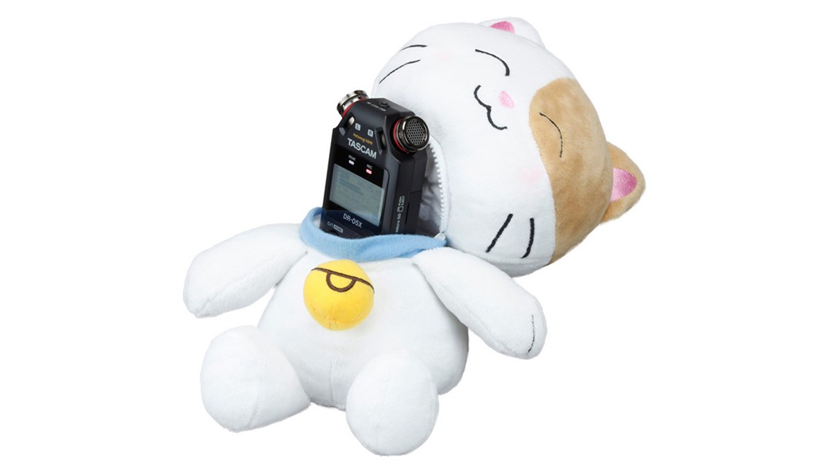 TASCAM HATOMUGI DR-05X ぬいぐるみ こむぎ TASCAM、ASMRアーティスト「はとむぎ」コラボのオーディオレコーダー