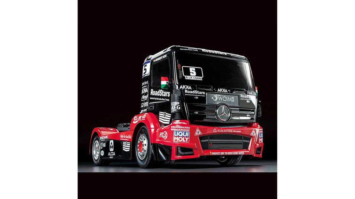 タミヤ、電動RCカー「メルセデス・ベンツ アクトロス MP4 MB モーター