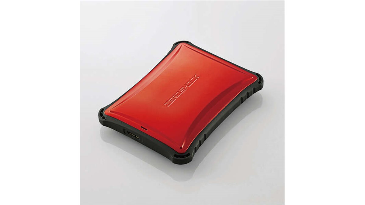 エレコム、衝撃吸収型のZEROSHOCKを採用したポータブルSSD「ESD-ZSA
